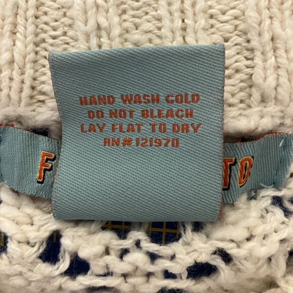 Flying Tomato Ivory Full Zip Crochet Cardigan Sweater Size S - Picture 4 of 5